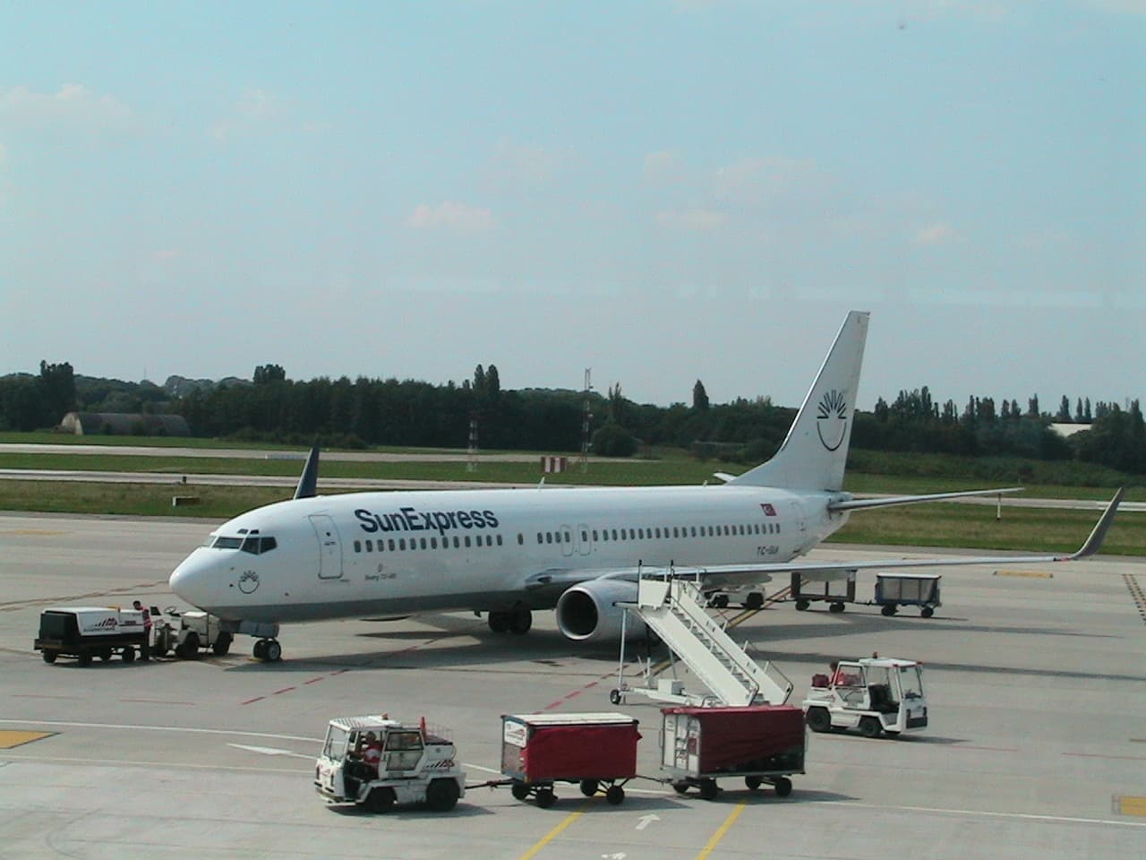 SunExpress vliegtuig in vlucht