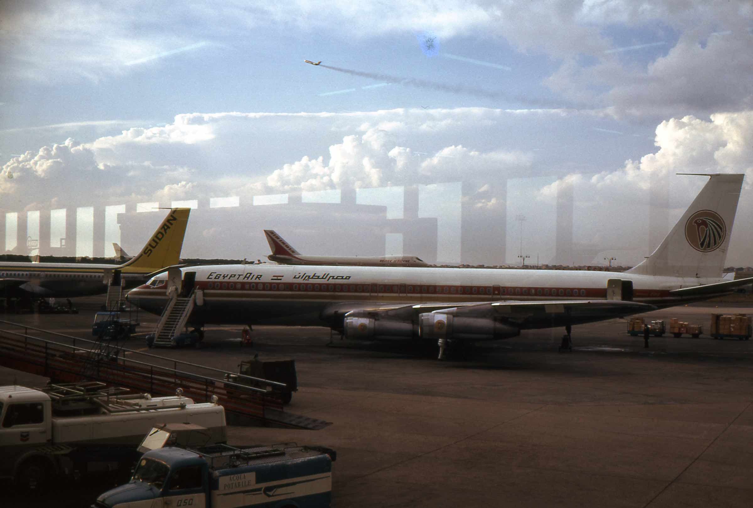 EgyptAir vliegtuig in vlucht