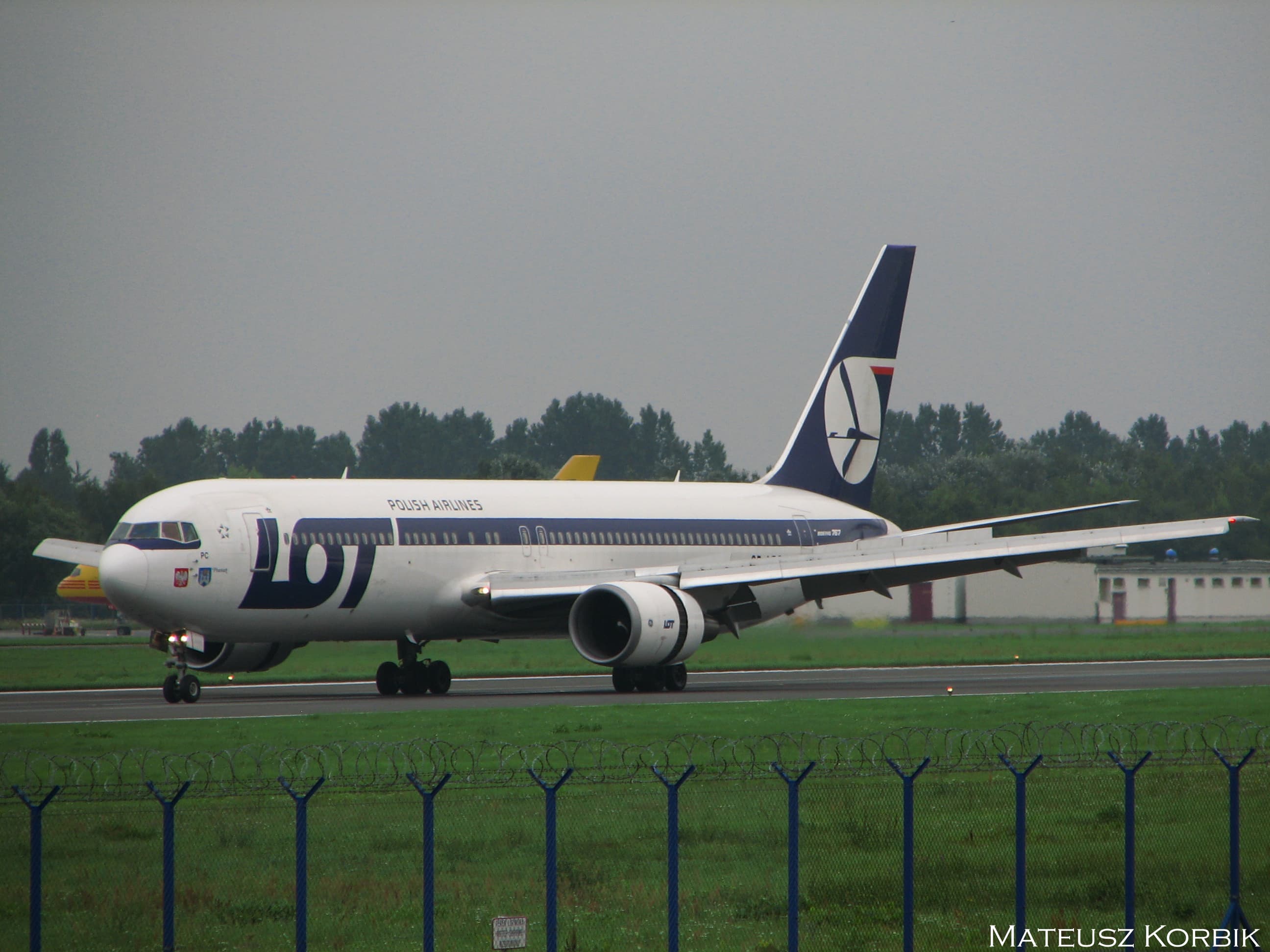 LOT Polish Airlines vliegtuig in vlucht